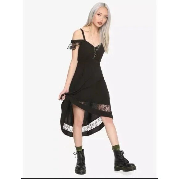 Royal Bones Dresses & Skirts - Royal Bones by Tripp Black High Low Sundress